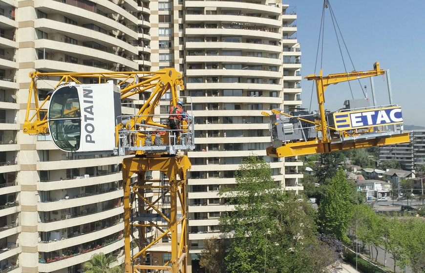 South American company Grúas y Equipos Cruz del Sur overcomes space-restricted urban jobs with Potain MCH 125